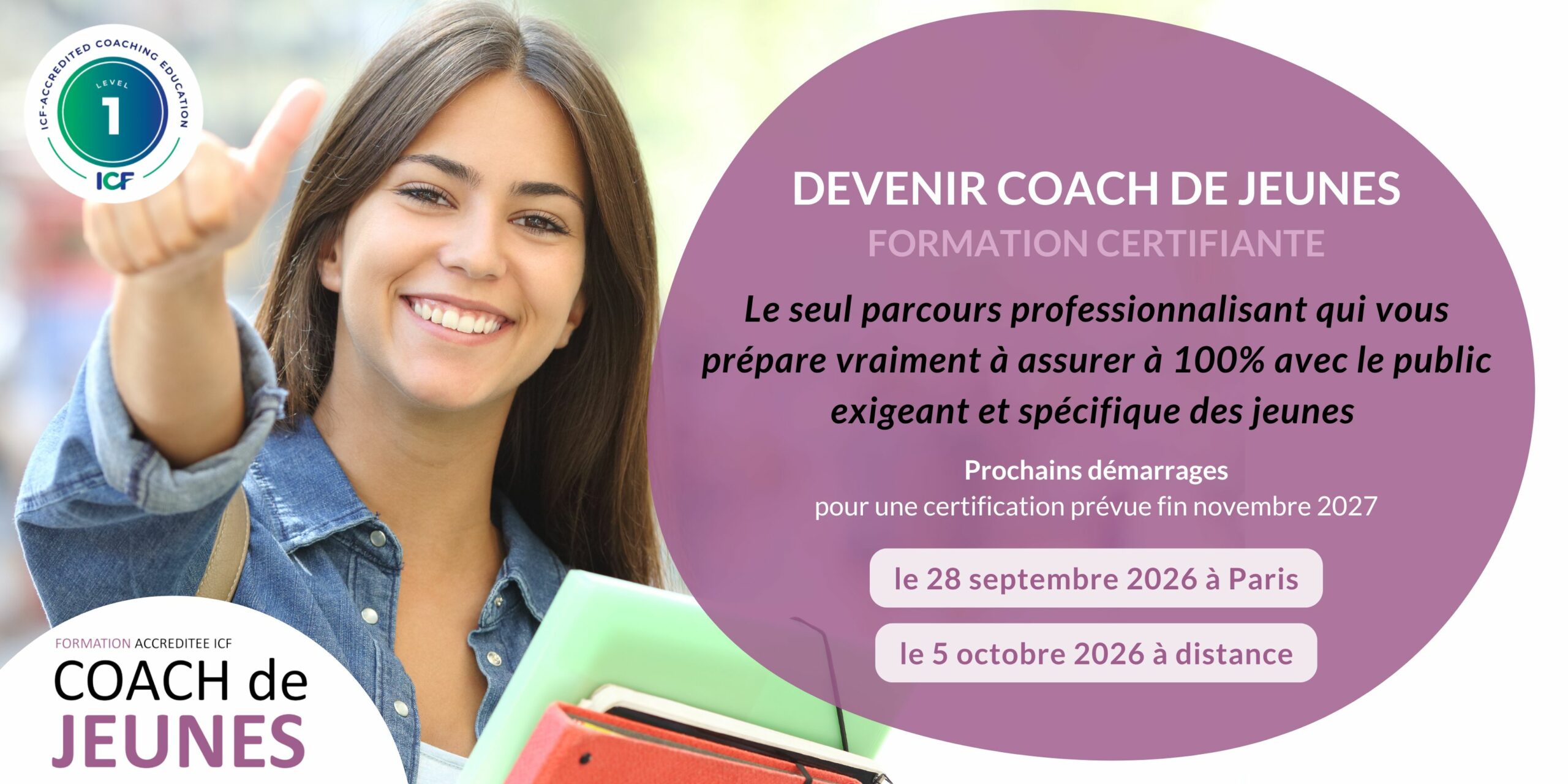 Formation Devenir coach de jeunes - certification ICF Level 2 - Elevatio